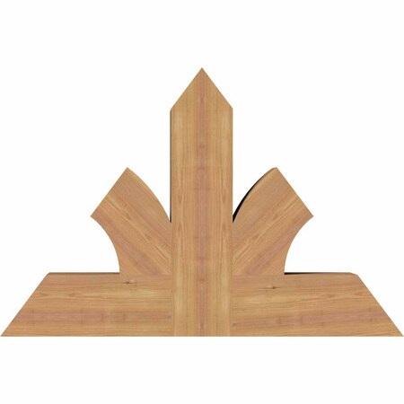 Ekena Millwork Richland Timber Gable Bracket, Western Red Cedar, 36"W x 24"H x 5 1/2"D x 5 1/2"F, 16/12 Pitch GBW036X24X0606RIC00SWR